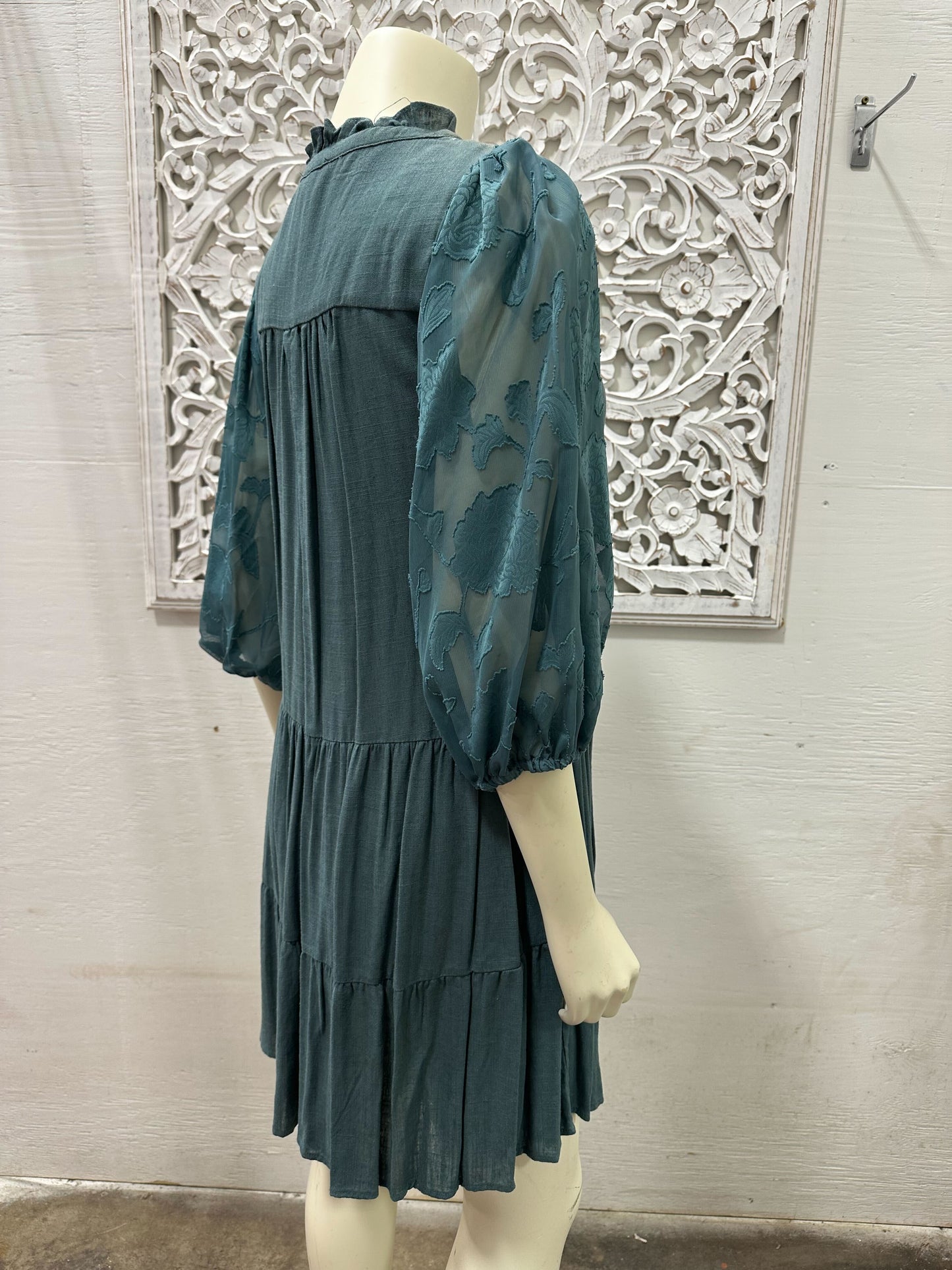 Sage Whisper Babydoll Dress