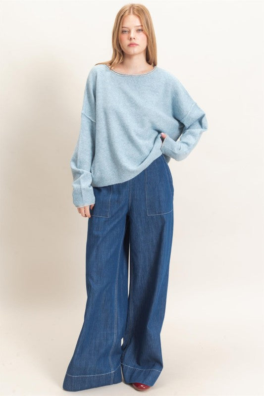 Lt blue soft sweater