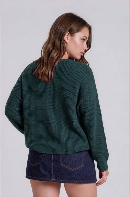 Hunter Green Knit Sweater