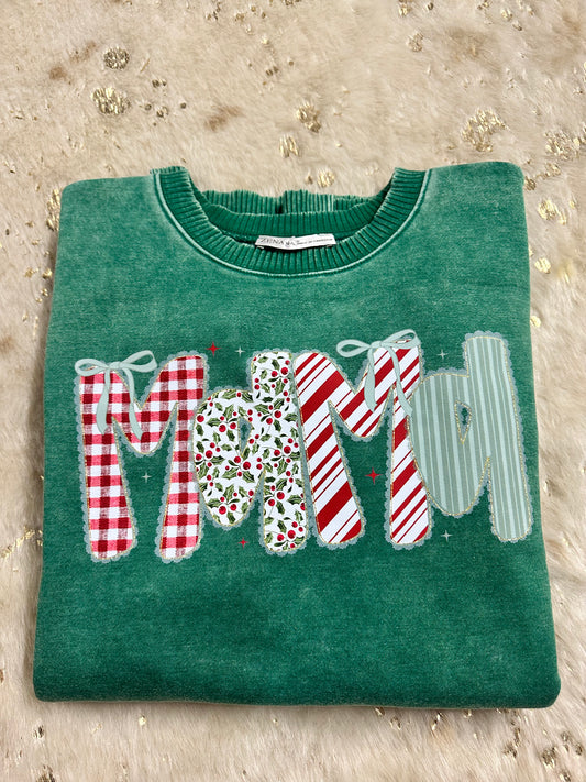 Acid Wash Sweatshirt with Pockets