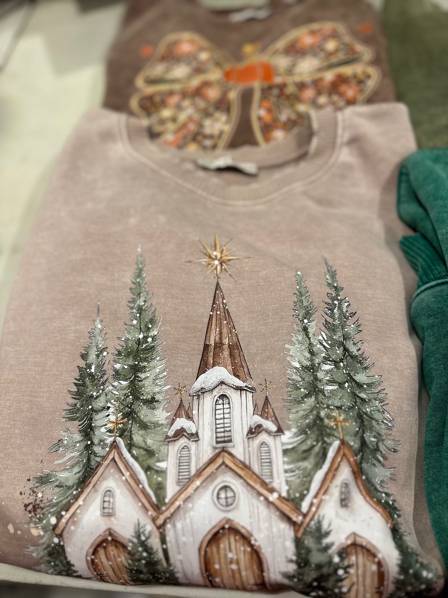 Acid Wash Sweatshirt with Pockets