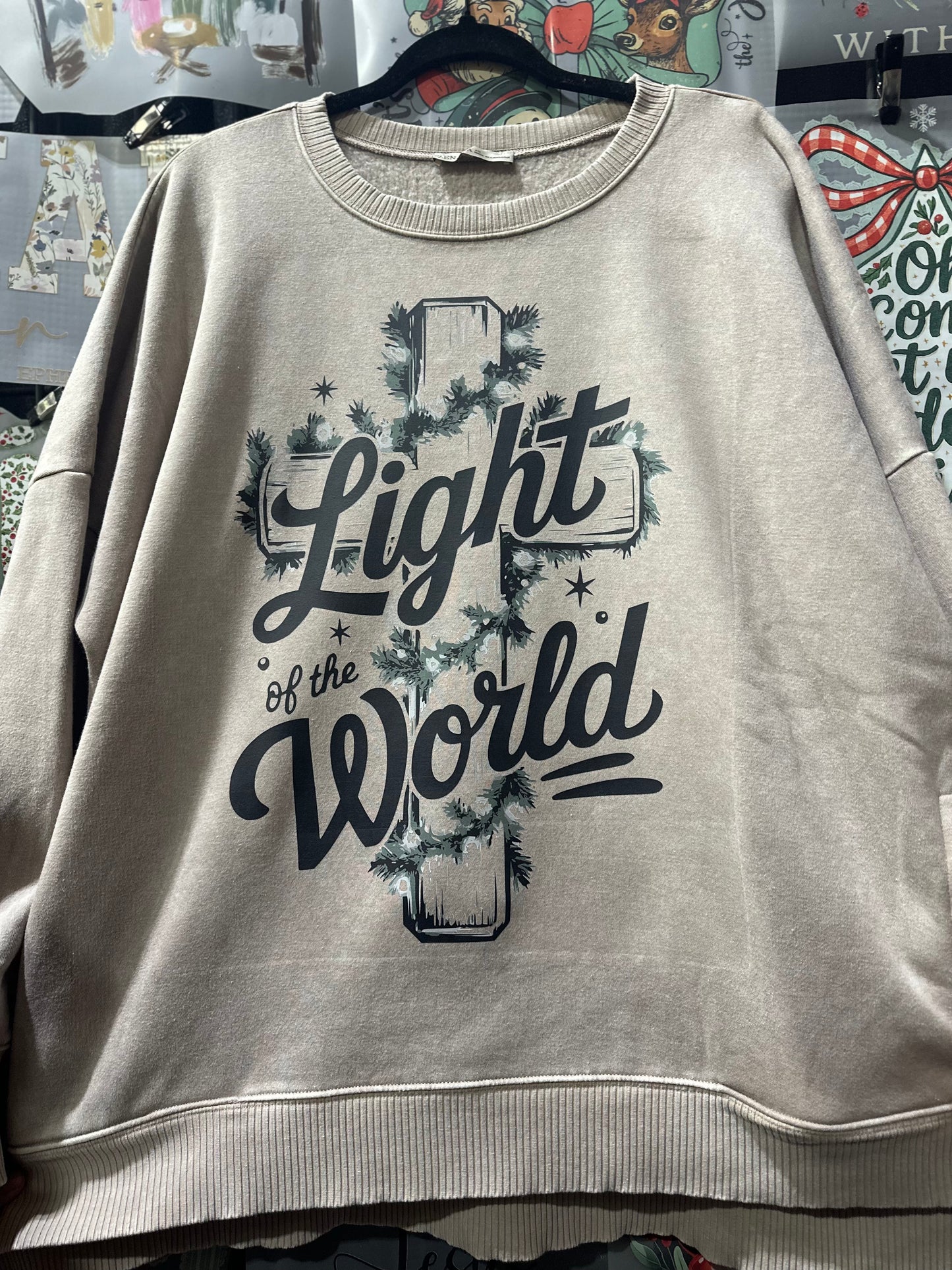 Acid Wash Sweatshirt with Pockets