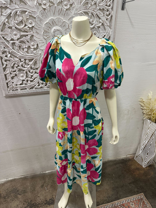 Blooming Joy Midi Dress