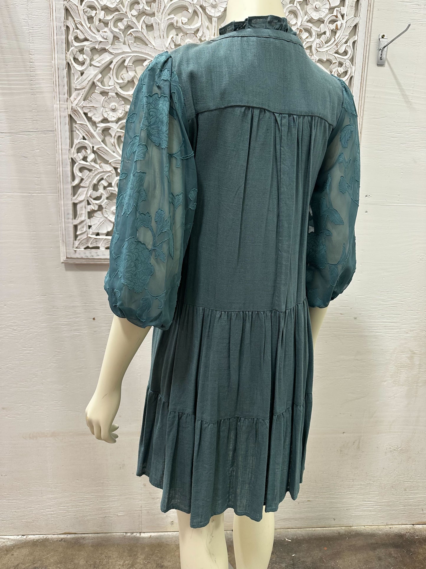 Sage Whisper Babydoll Dress