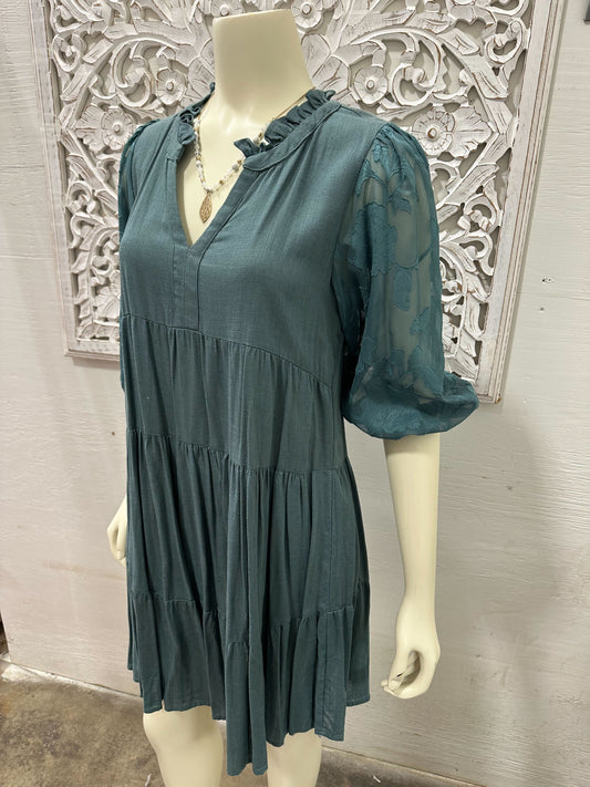Sage Whisper Babydoll Dress