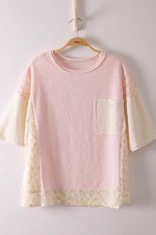 Mixed Media Knit Top