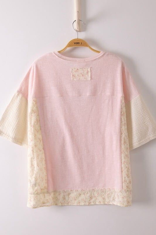 Mixed Media Knit Top