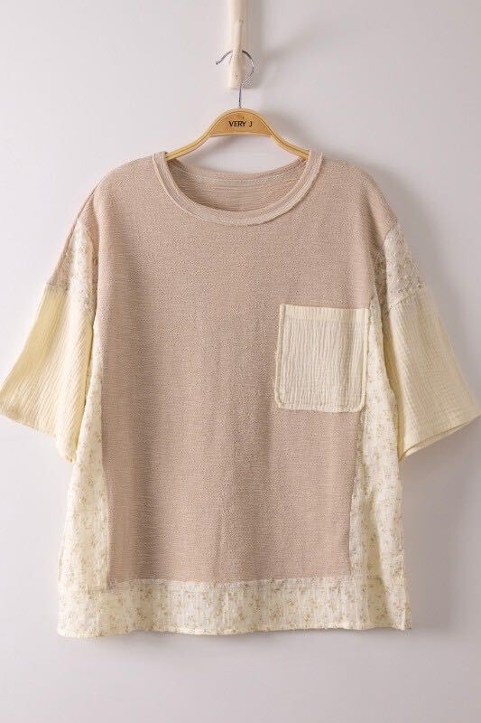 Mixed Media Knit Top