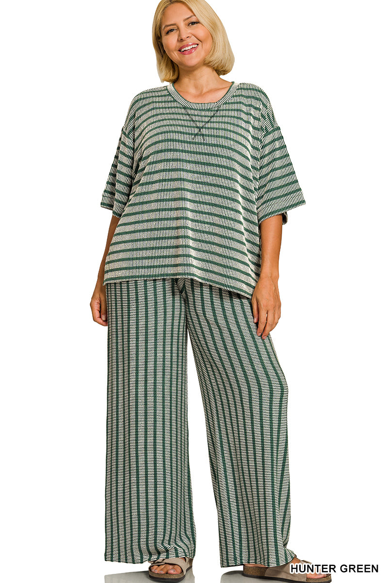 Zenana raised stripe set