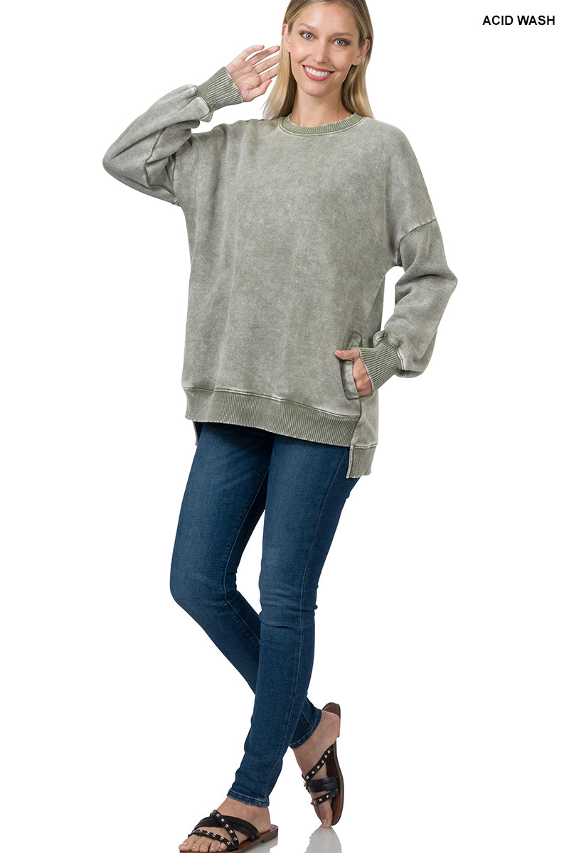 Lt Olive Colored Sweatshirt